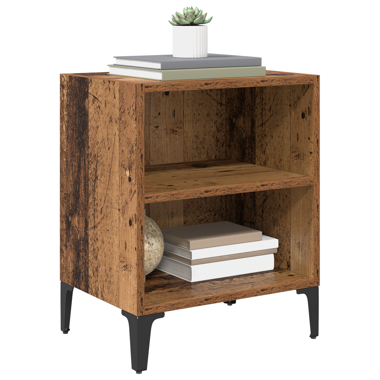 vidaXL Nachtkastje Oud Hout 40x30x50 cm Gefabriceerd Hout