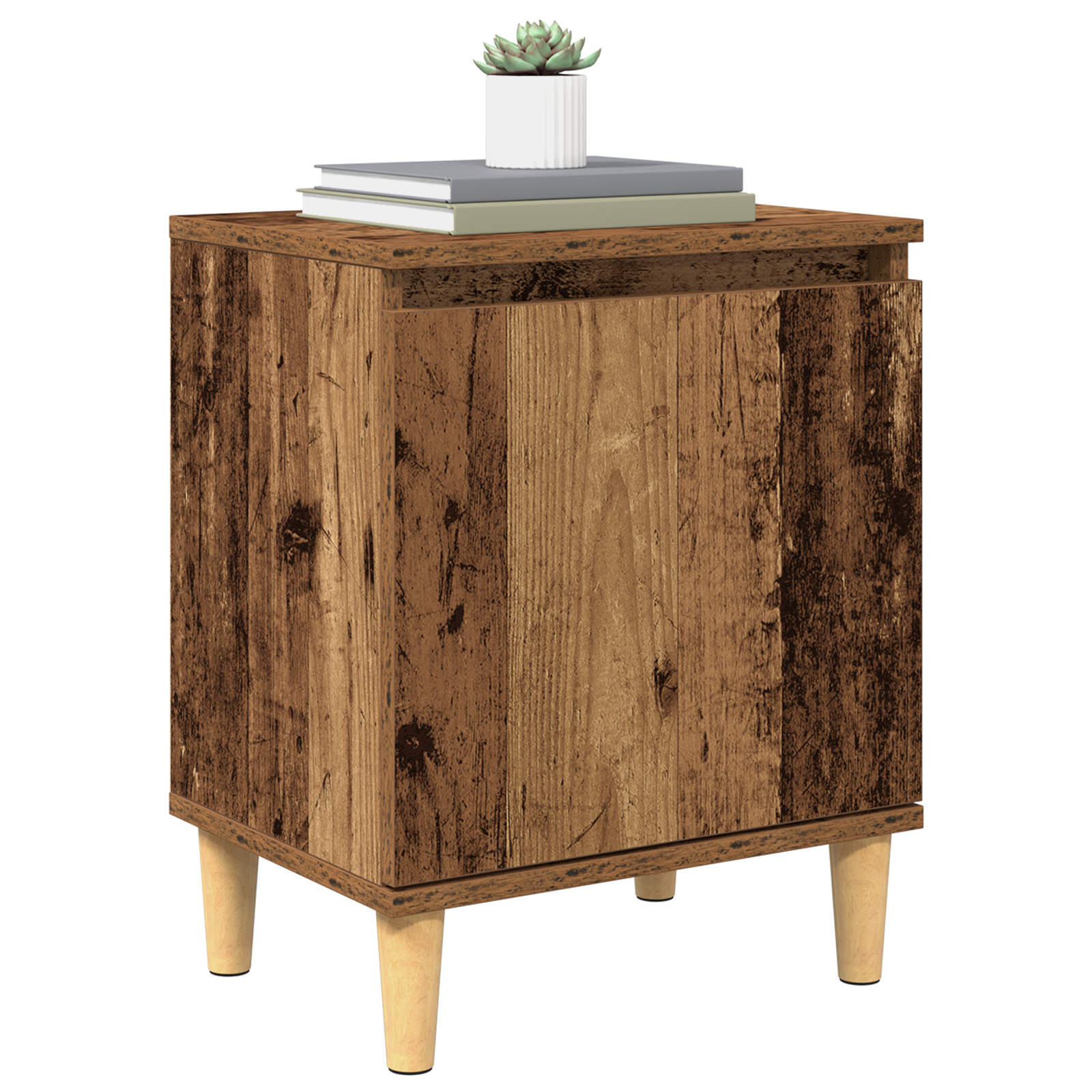 vidaXL Oude Houten Nachtkastje Oude hout Massief gerecycled hout