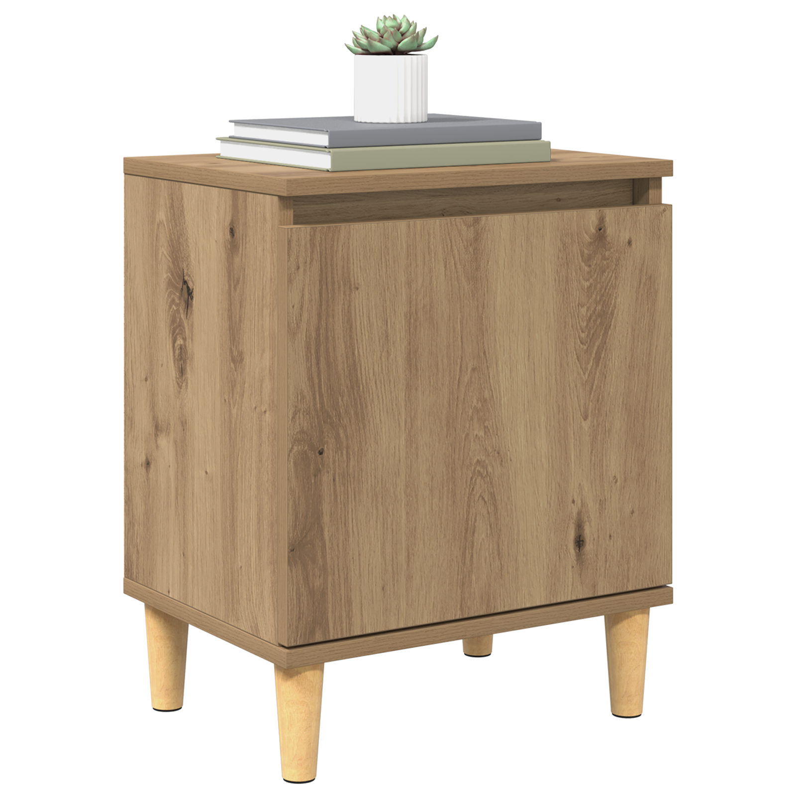 vidaXL Artisan Eiken Nachtkastje Artisan eiken MDF 40 x 30 x 50 cm