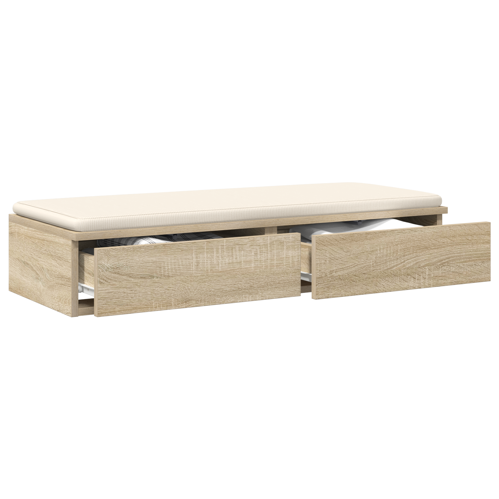 vidaXL Bedlades van Sonoma Eiken - 75 x 36,5 x 16,5 cm, Van Bewerkt Hout