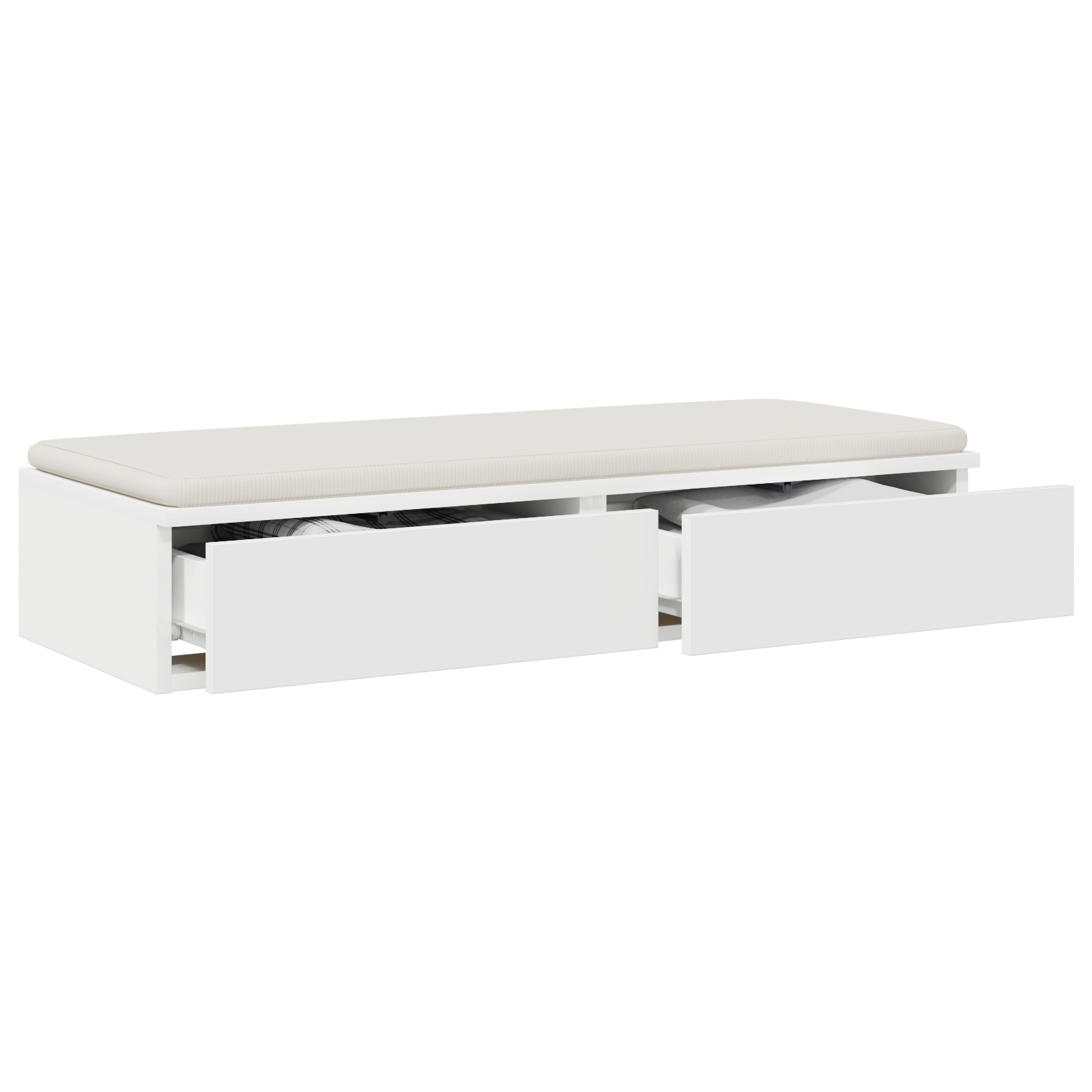 vidaXL Bedlades Wit 75x36,5x16,5 cm van Engineered Wood