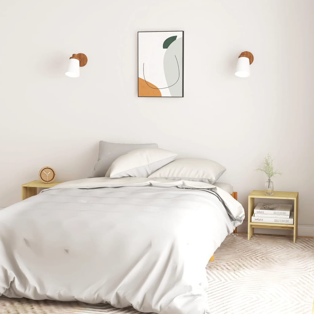 vidaXL Nachtkastjes 2 st 40x30,5x40 cm massief grenenhout