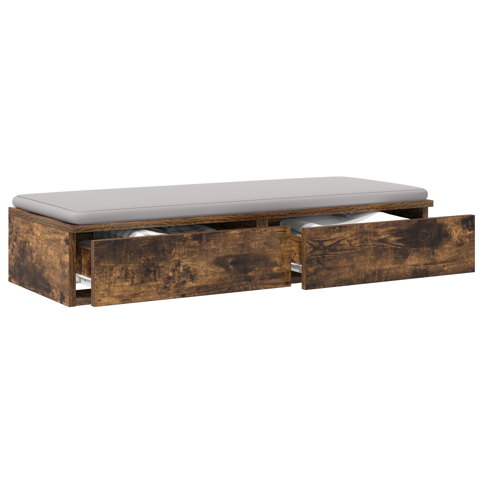 vidaXL Bedladen Gesmokt Eiken 80x36,5x16,5 cm Gemaakt van Spaanplaat