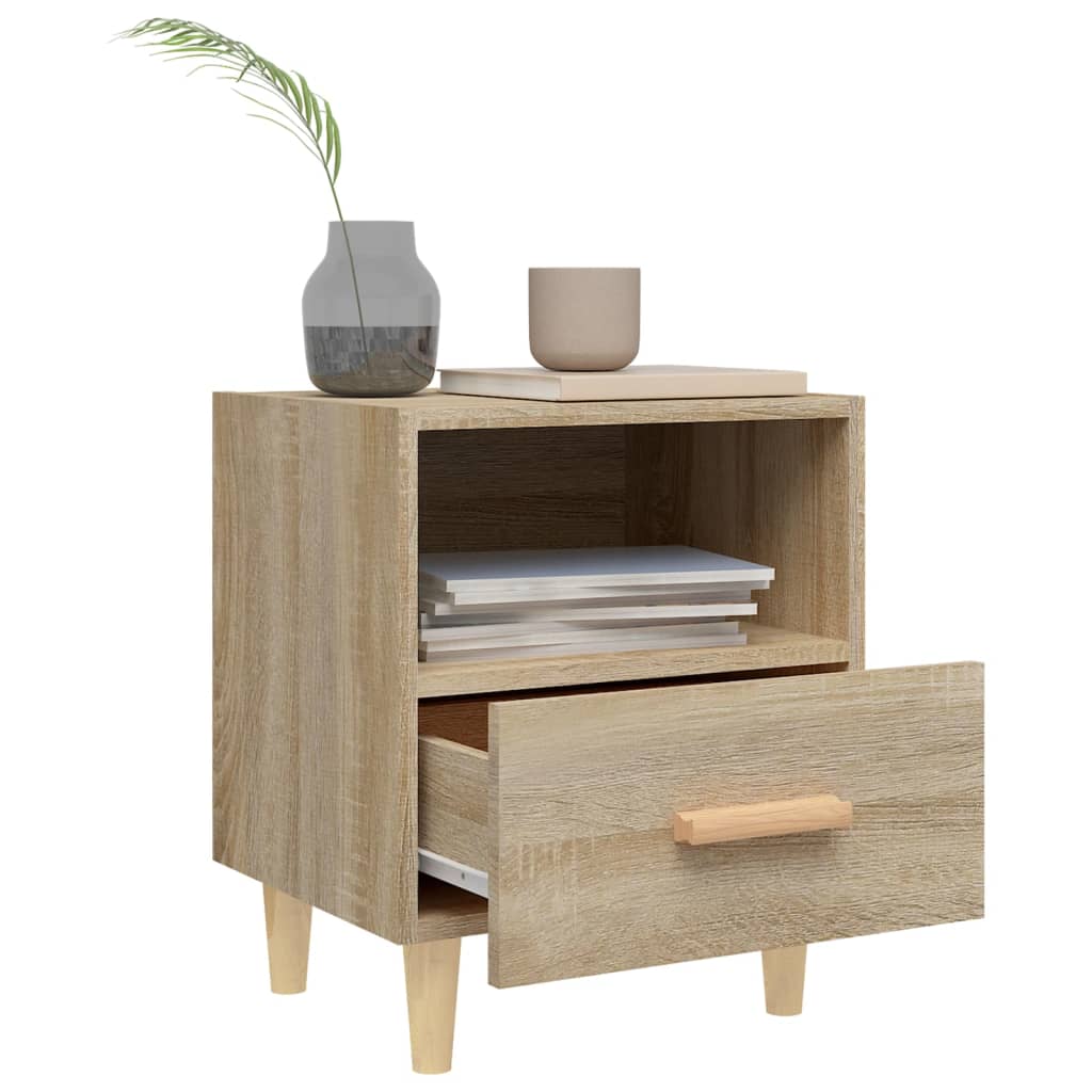 vidaXL Nachtkastje 40x35x47 cm sonoma eikenkleurig