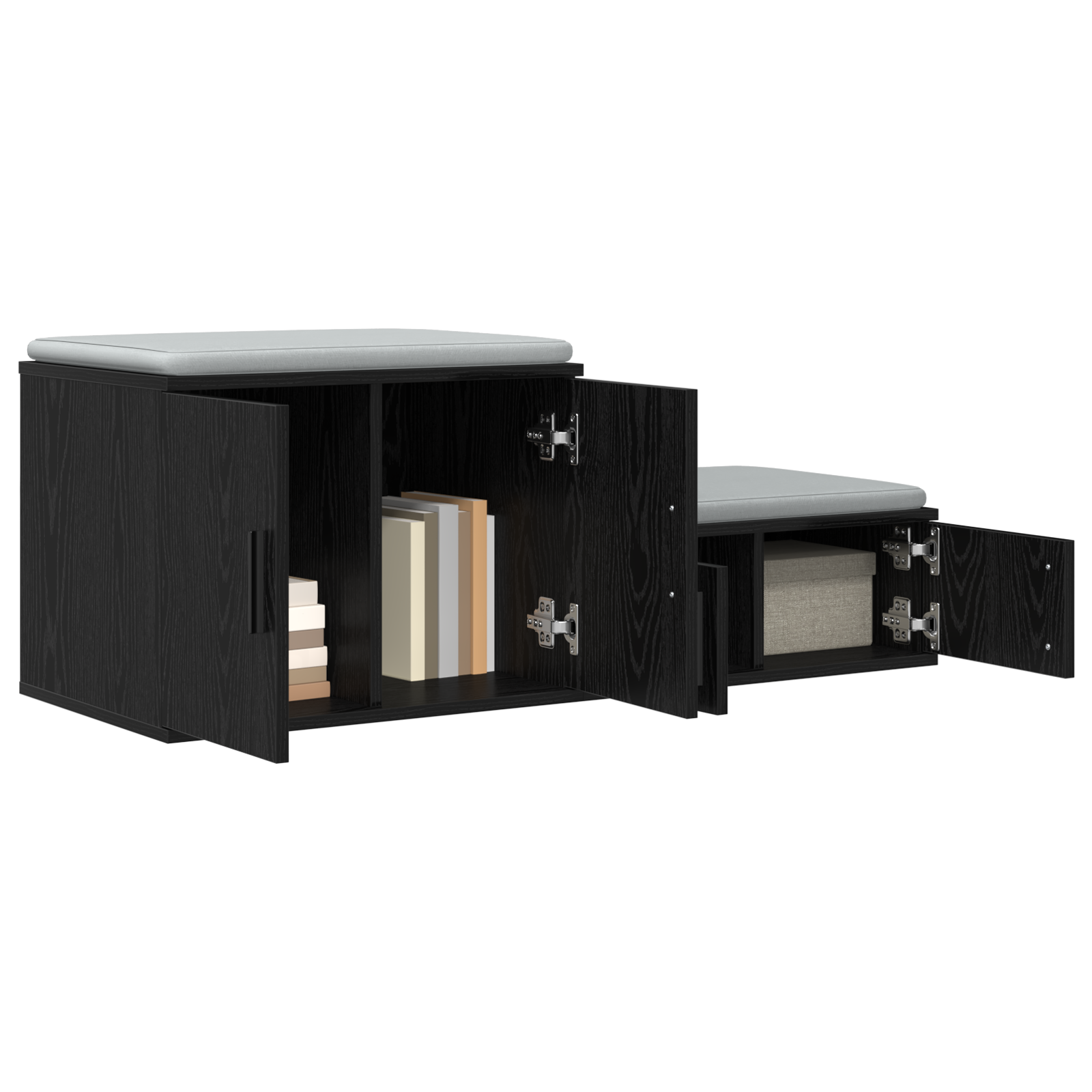 vidaXL Zwarte Opbergkast, 103x41x40 cm, van Engineered Wood