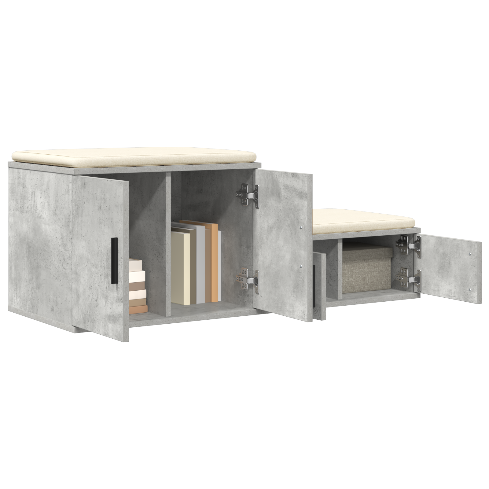 vidaXL Opbergkast Betonnen Grijs 127x41x40 cm Engineered Wood