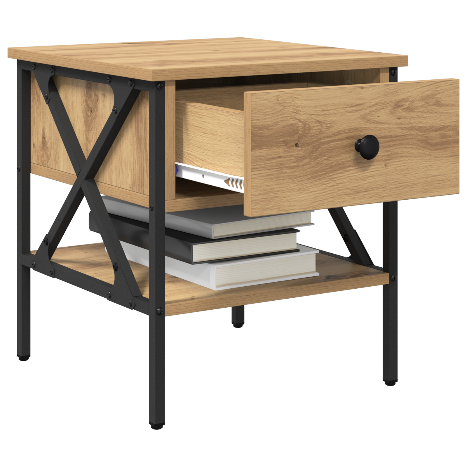 vidaXL Nachtkastjes 2 stuks Artisan Eiken 40x42x45 cm Geengineerd Hout