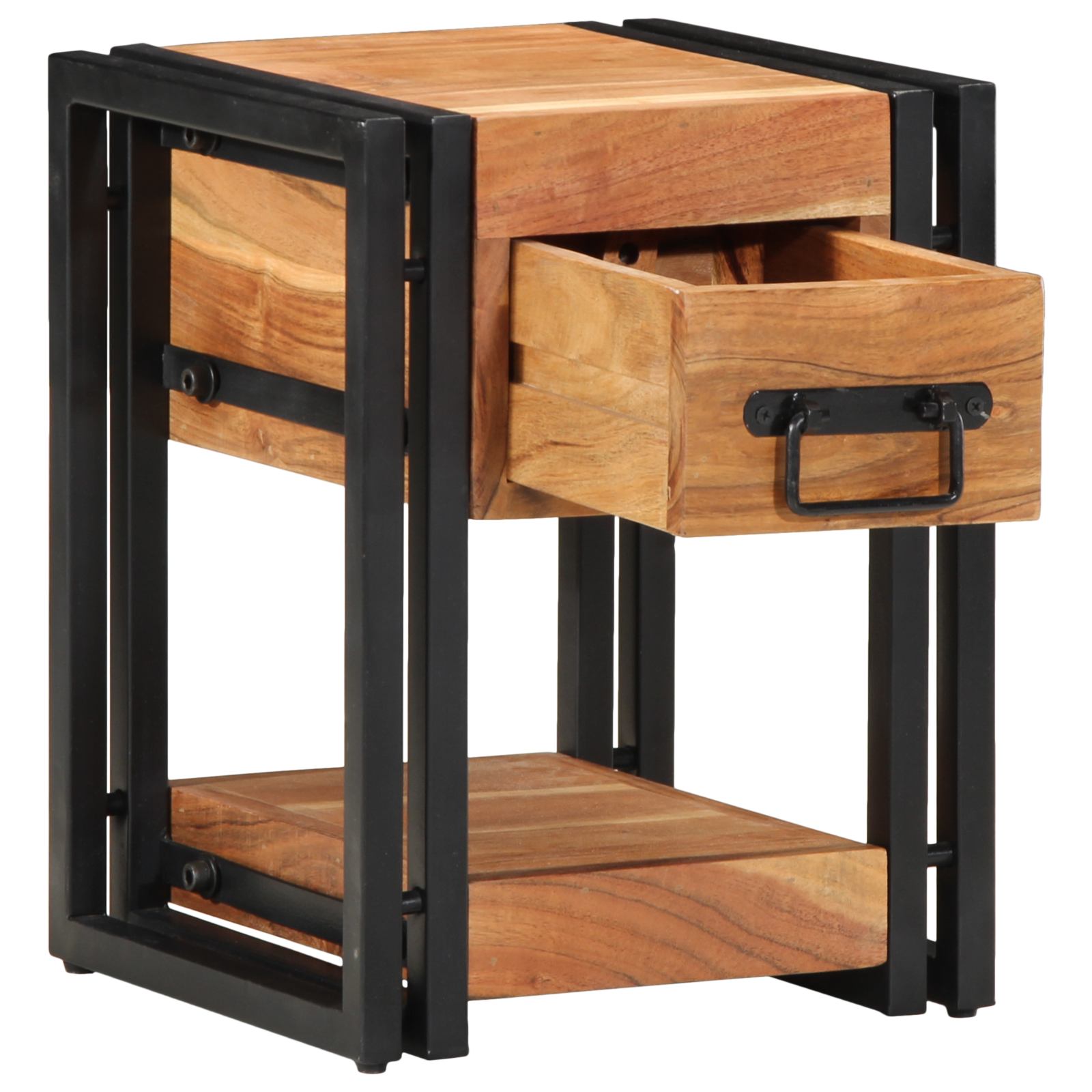 vidaXL Nachtkastjes 2 st 30x30x40 cm massief acaciahout
