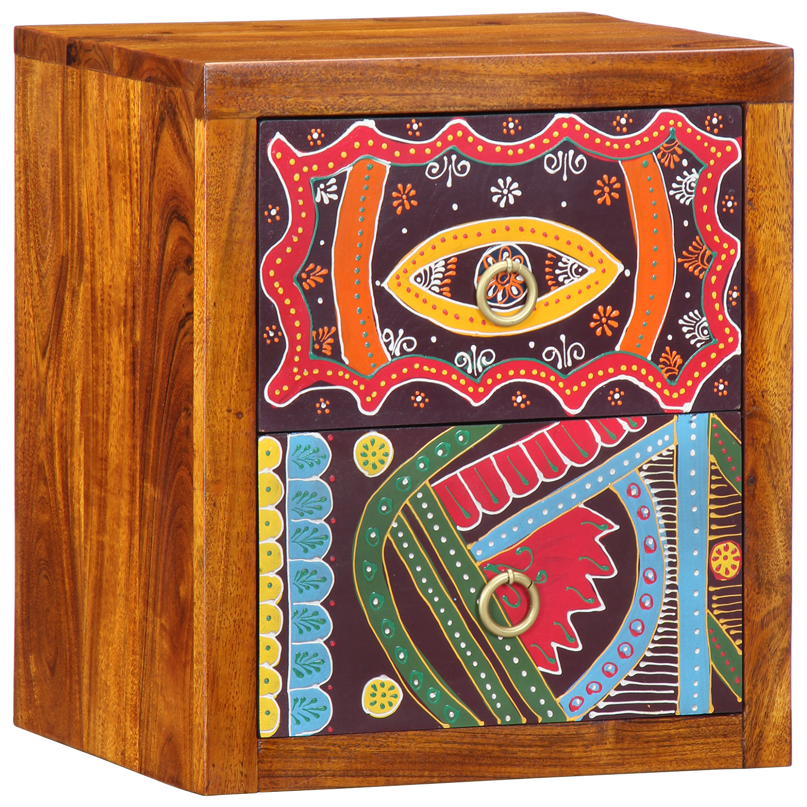 vidaXL Nachtkastjes 2 st 35x30x40 cm massief acaciahout