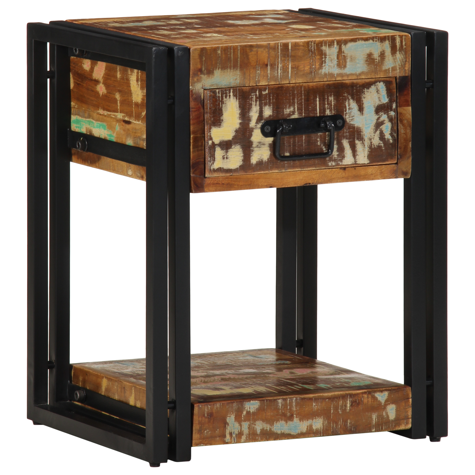 vidaXL Nachtkastjes 2 st 40x35x50 cm gerecycled hout