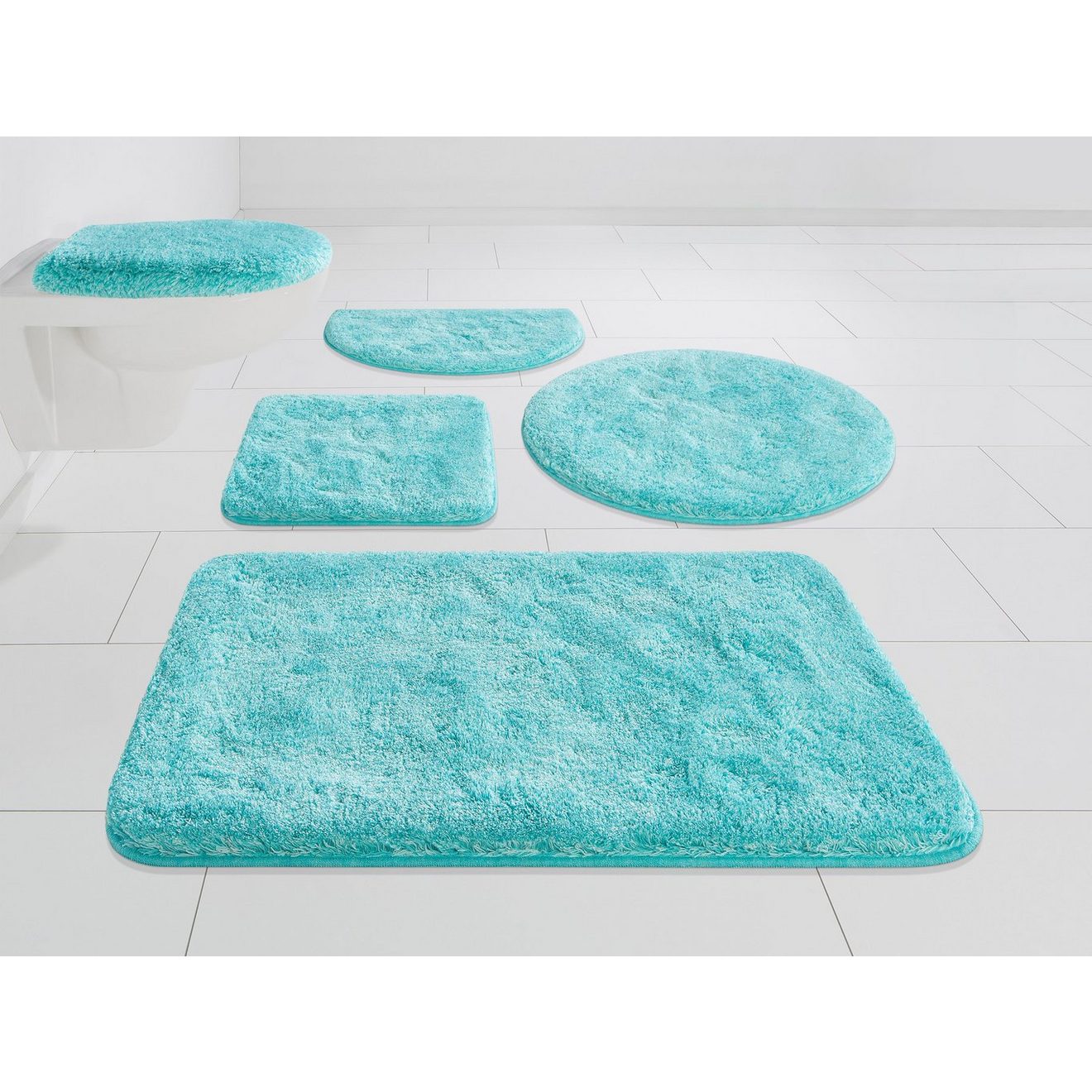Grund Badmat Melos, badmat, badkamer tapijt, zeer zacht gemêleerde look, zeer zachte pool, melange-effect, made in europe