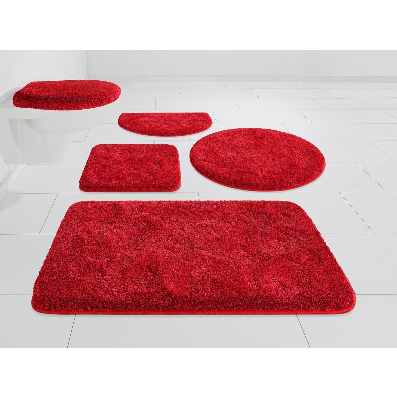Grund Badmat Melos, badmat, badkamer tapijt, zeer zacht gemêleerde look, zeer zachte pool, melange-effect, made in europe