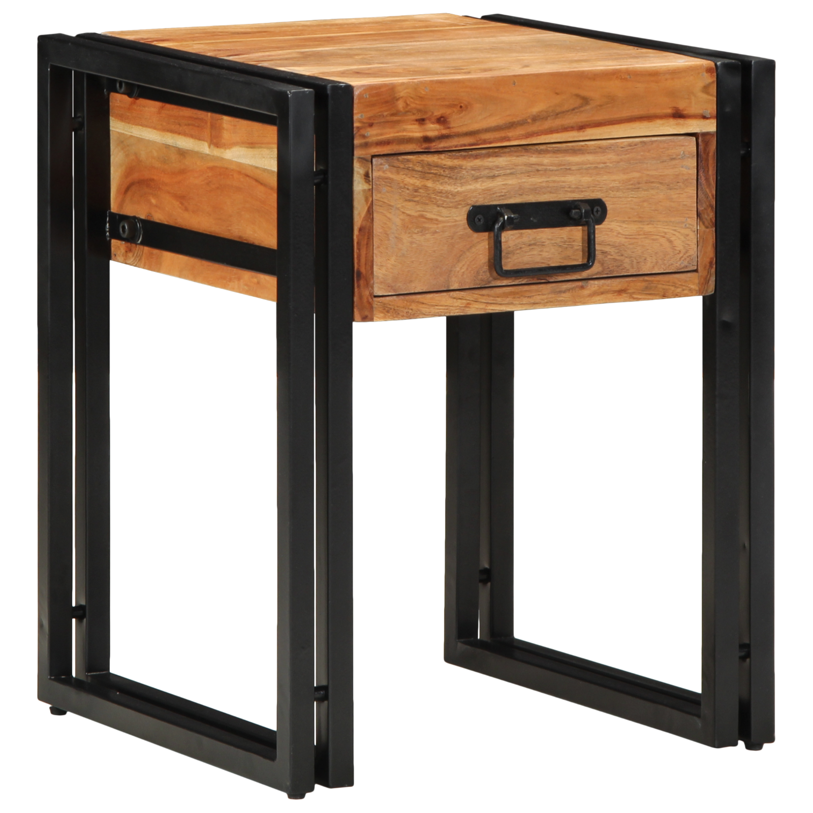 vidaXL Bijzettafel 40x40x50 cm massief acaciahout