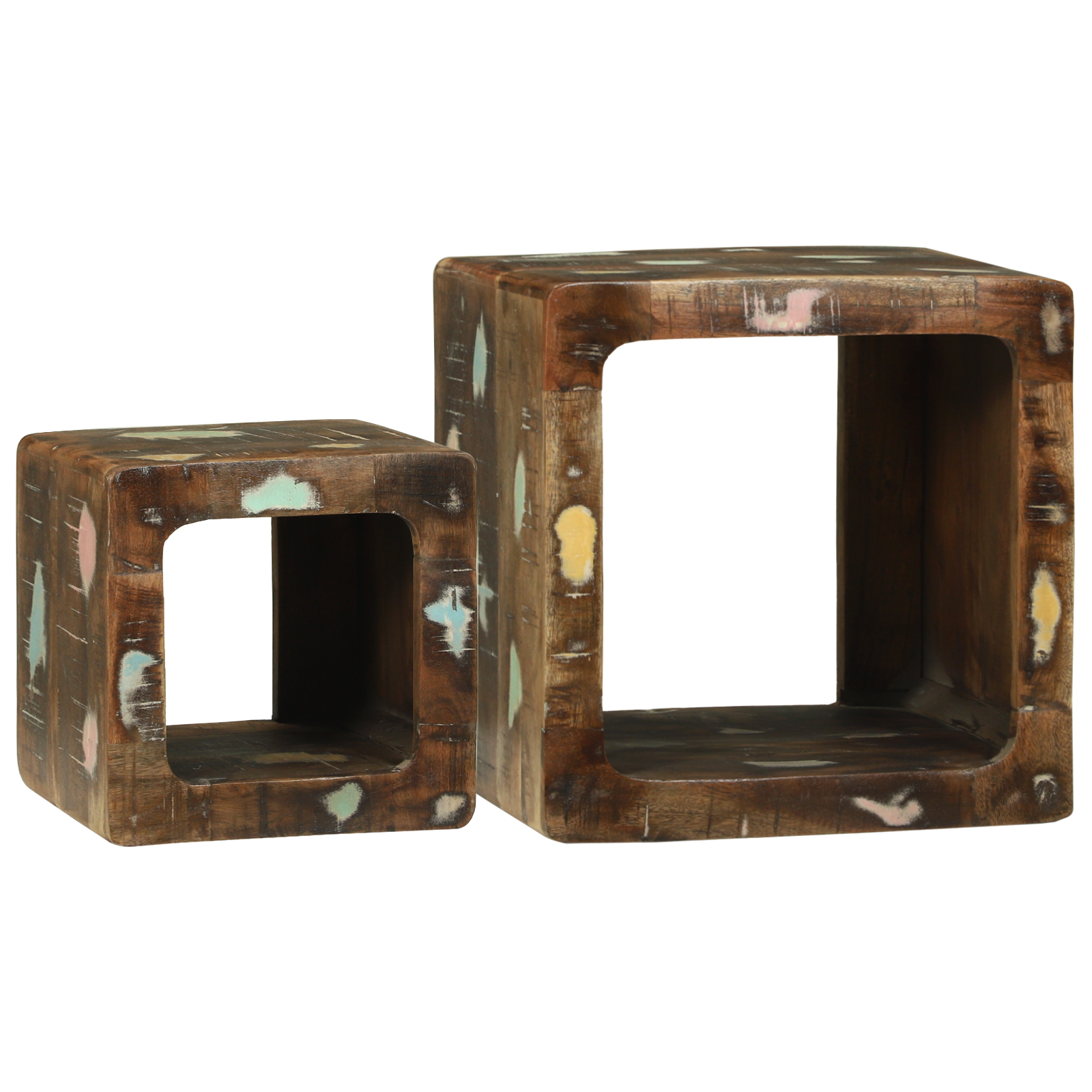 vidaXL TV-meubel 36x36x30 cm van Gerecycled Massief Hout