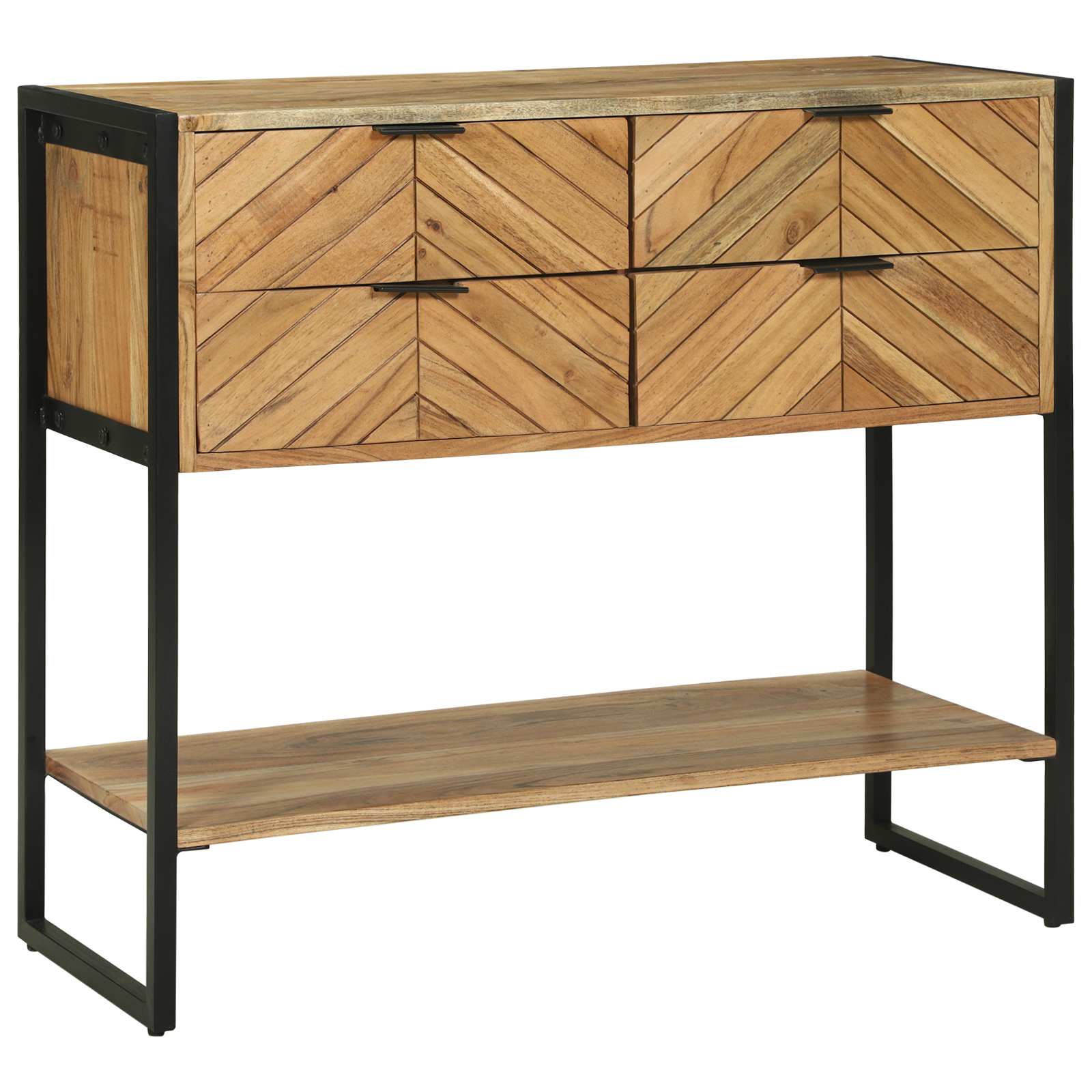 vidaXL Console Tafel 90x35x80 cm Massief Acaciahout
