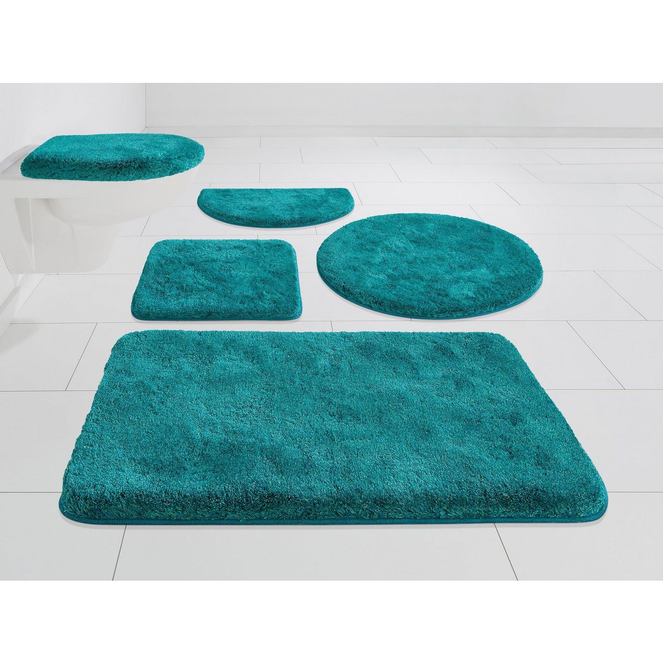 Grund Badmat Melos, badmat, badkamer tapijt, zeer zacht gemêleerde look, zeer zachte pool, melange-effect, made in europe
