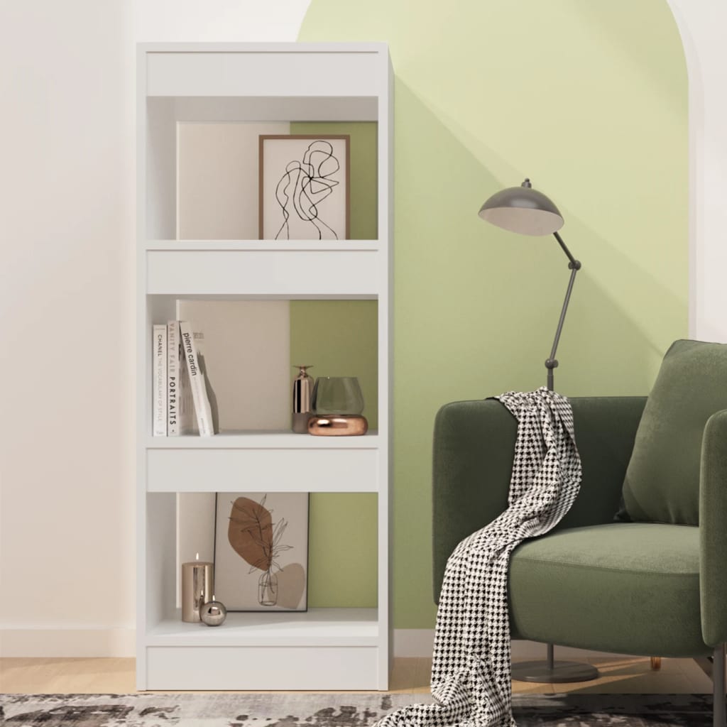 vidaXL Boekenkast/kamerscherm 40x30x103 cm bewerkt hout wit