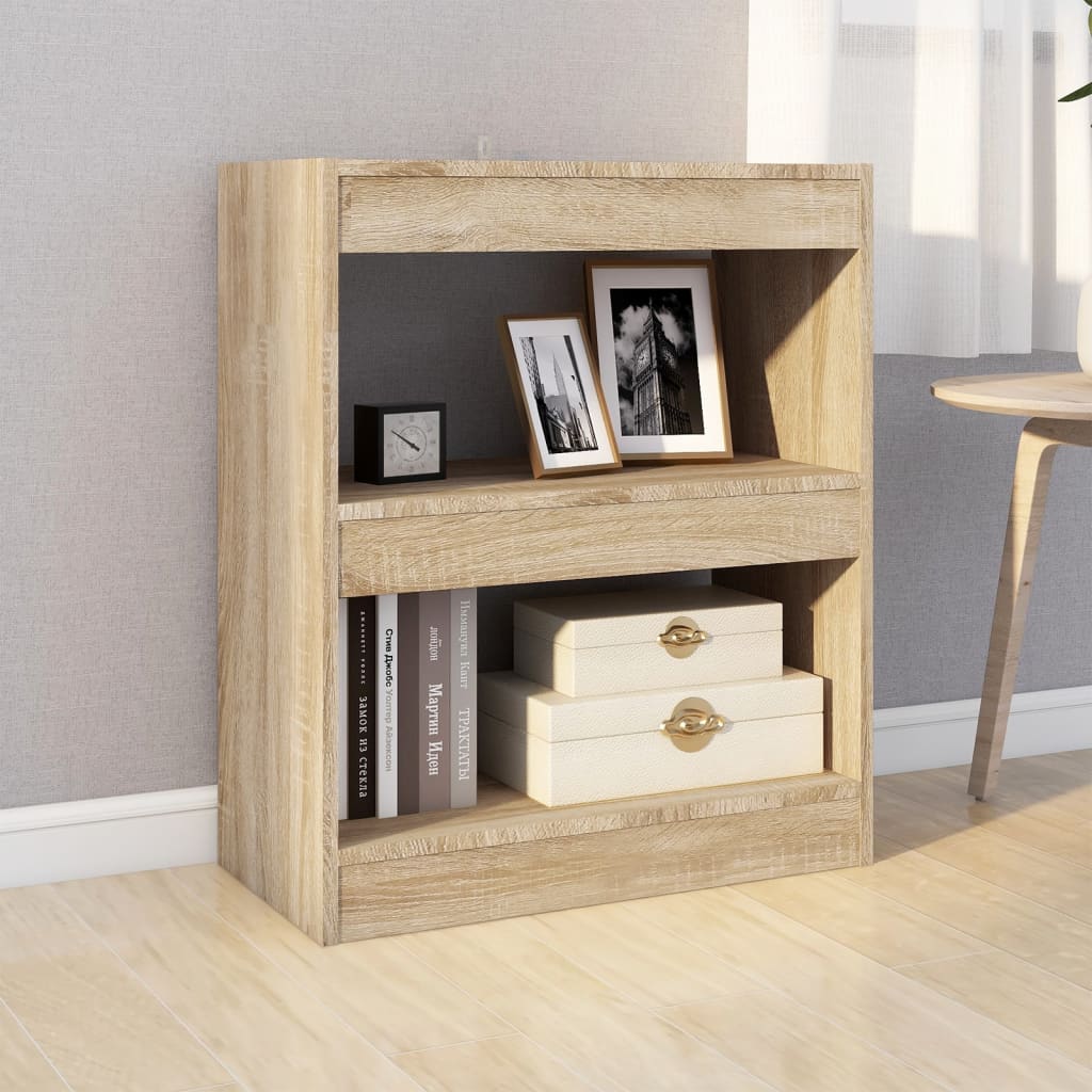 vidaXL Boekenkast / kamerscherm 60x30x72 cm sonoma eikenkleurig
