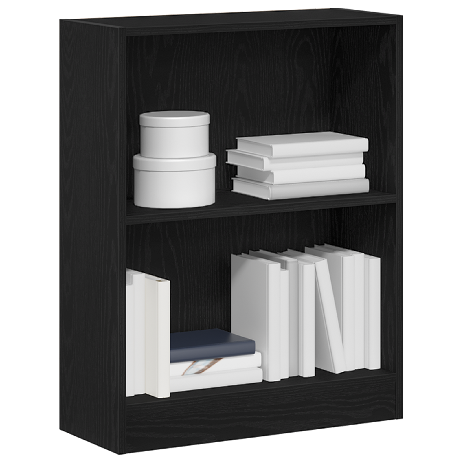 vidaXL Boekenkast 60x24x76 cm bewerkt hout zwart