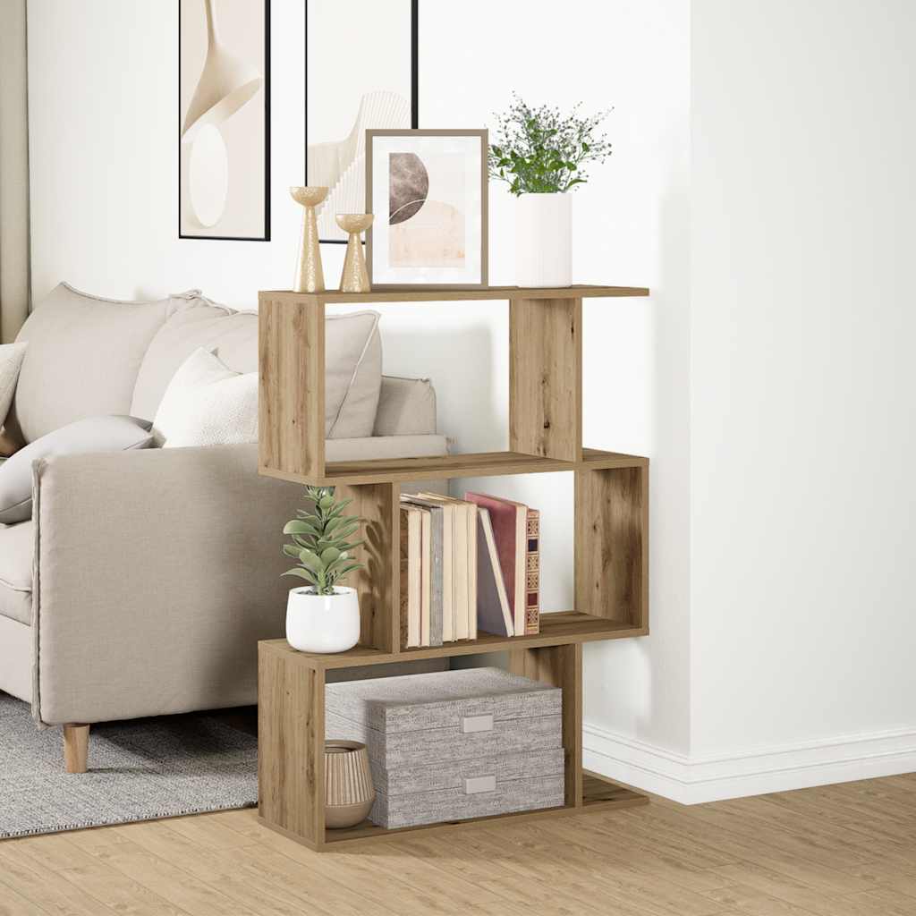 vidaXL Kamerscherm / boekenkast 3-laags 70x24x97 cm hout artisanaal