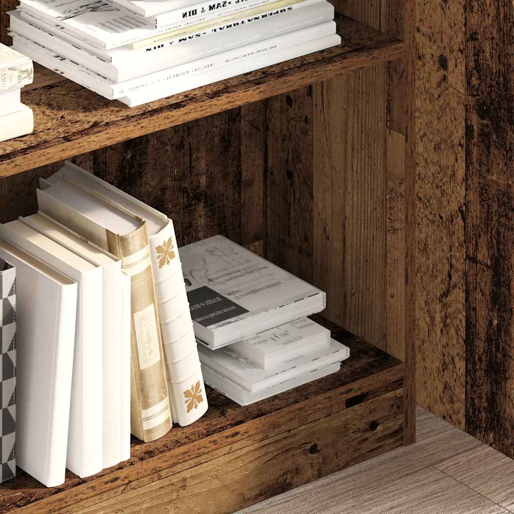 vidaXL Boekenkast 80x24x109 cm bewerkt hout oud houtkleurig