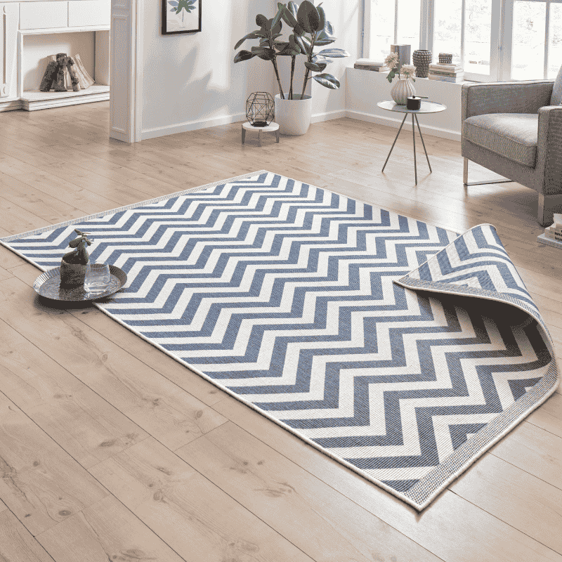 HANSE Home Vloerkleed Palma tweezijdig te gebruiken kleed Binnen- en buitengebruik, weerbestendig, balkon, loper, woonkamer, waterbestendig