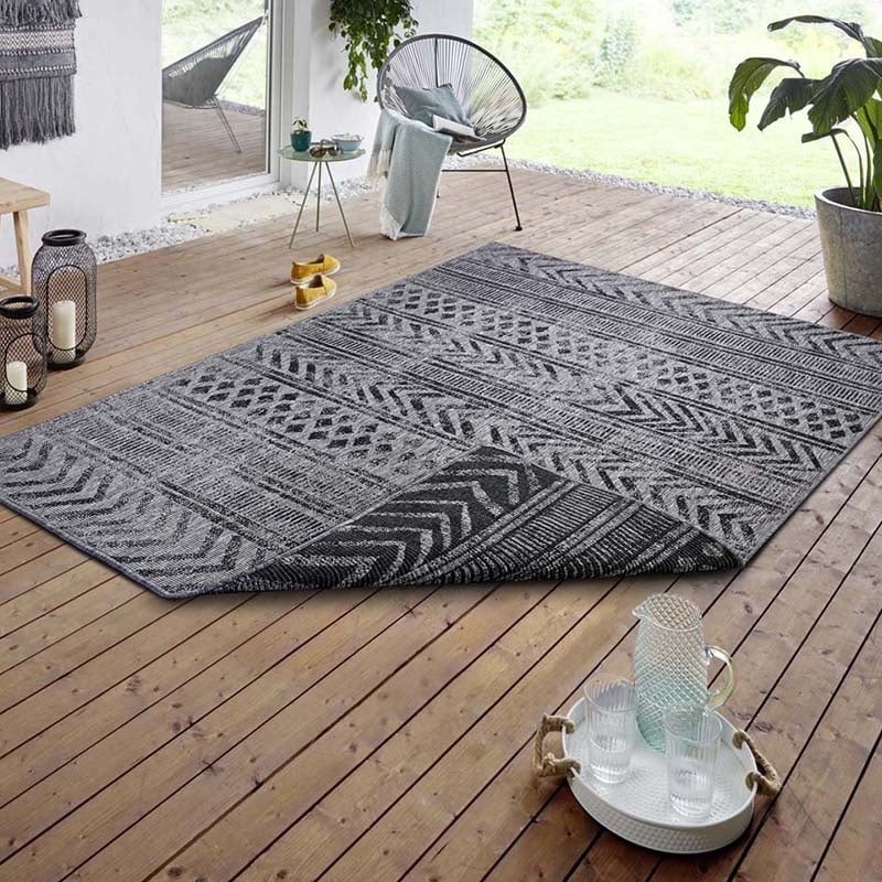 HANSE Home Vloerkleed BIRI tweezijdig te gebruiken kleed Binnen- en buitengebruik, weerbestendig, balkon, loper, woonkamer, waterbestendig, boho