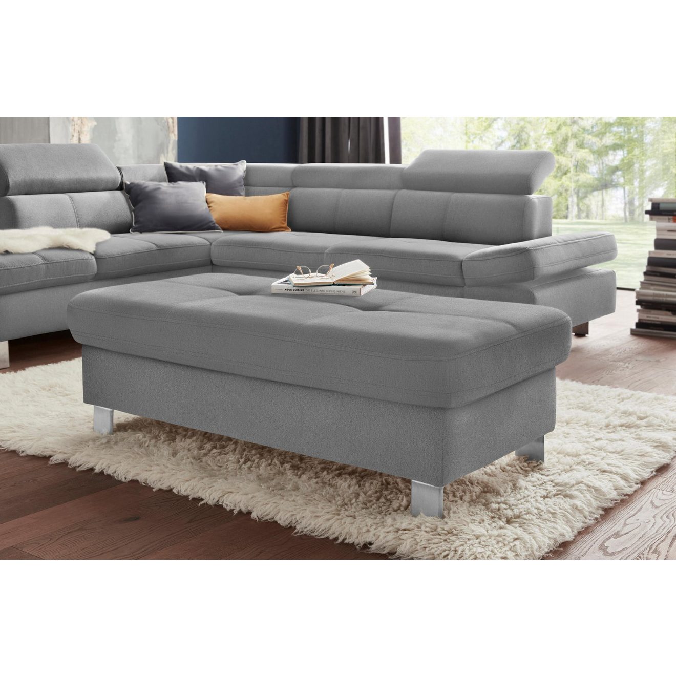 Exxpo - sofa fashion Hocker Fiji Barkruk met opbergruimte onder de zitting