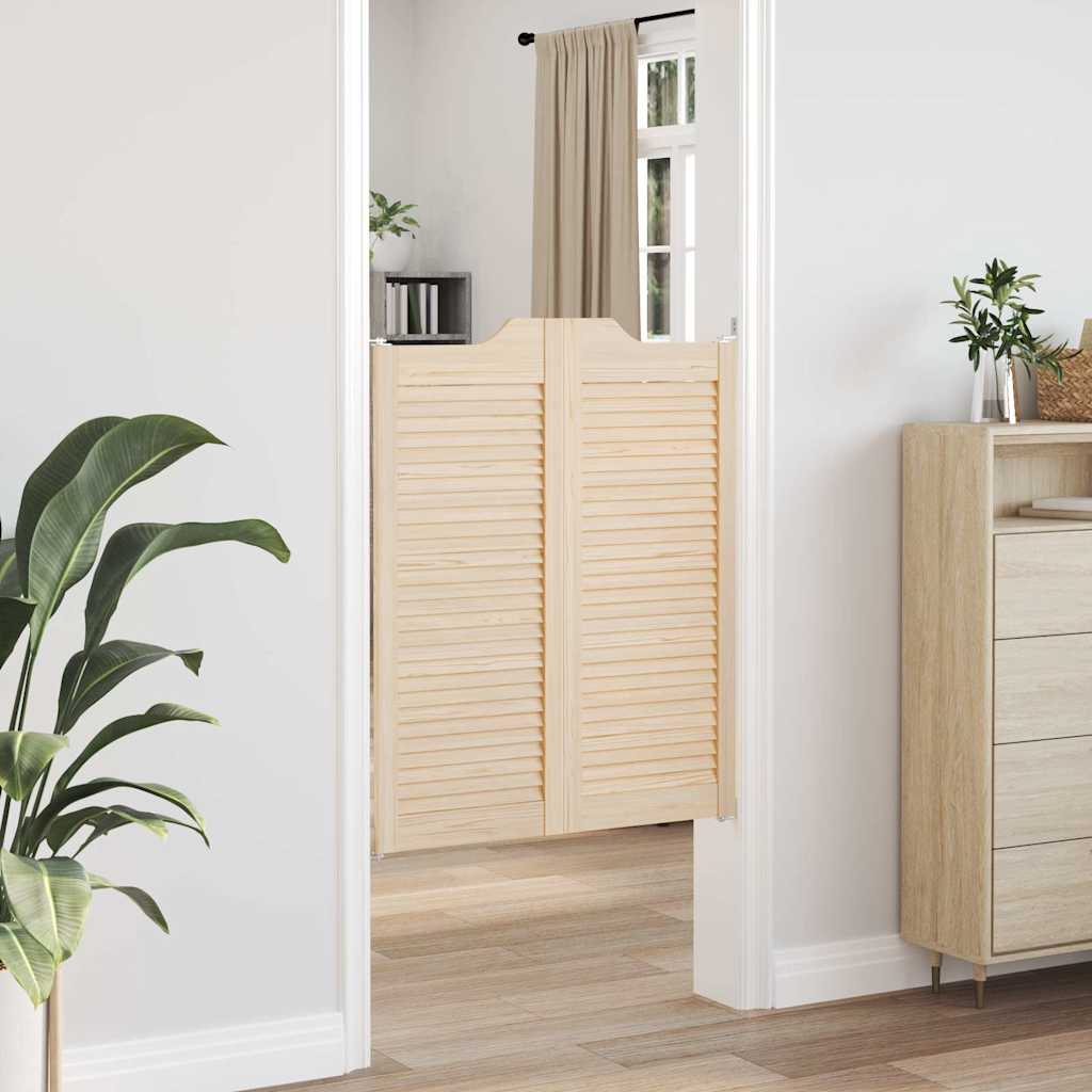 vidaXL Draaideuren louvredesign 1-paar 100x80 cm massief grenenhout
