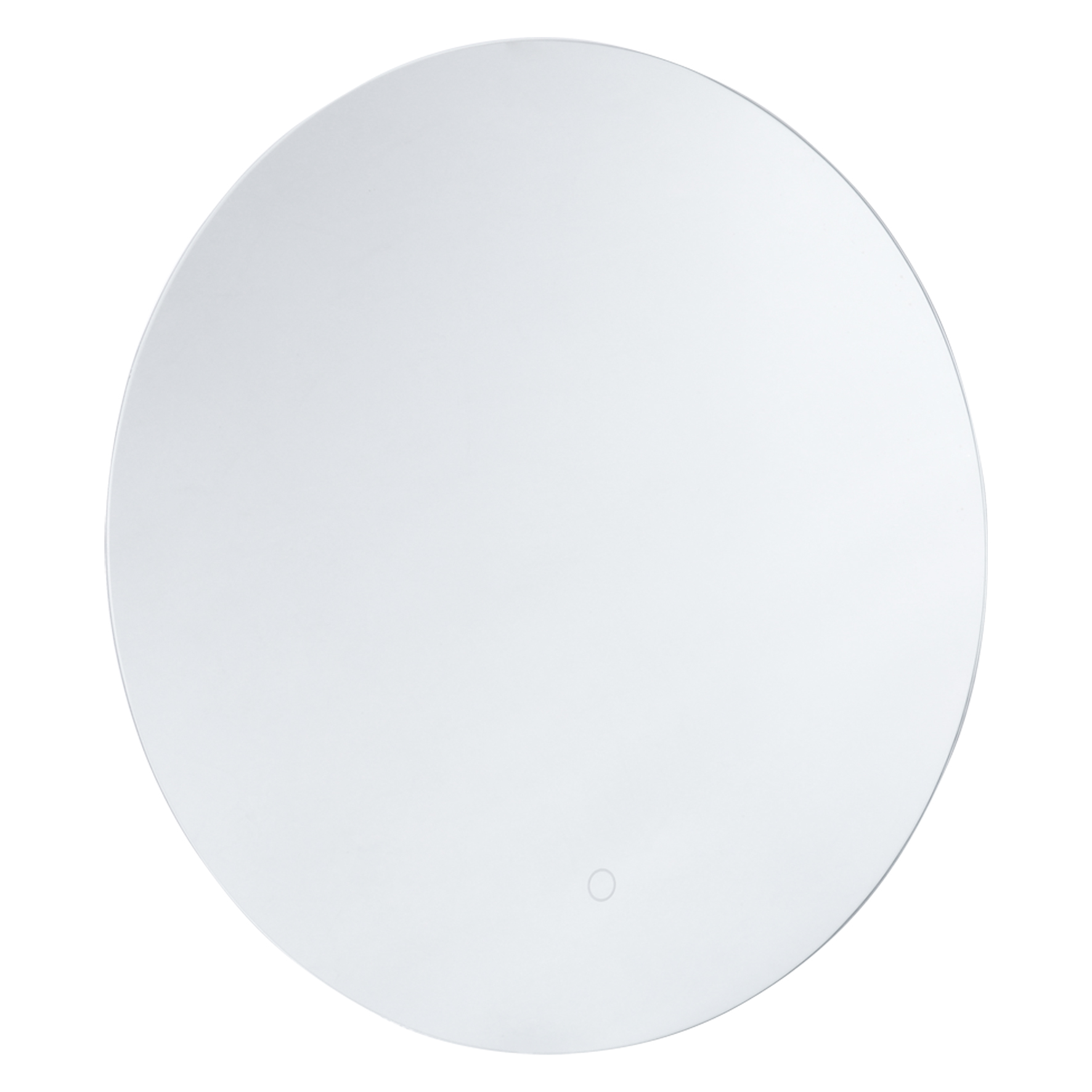 Differnz LED spiegel rond aluminium 60 x 60 cm zilver