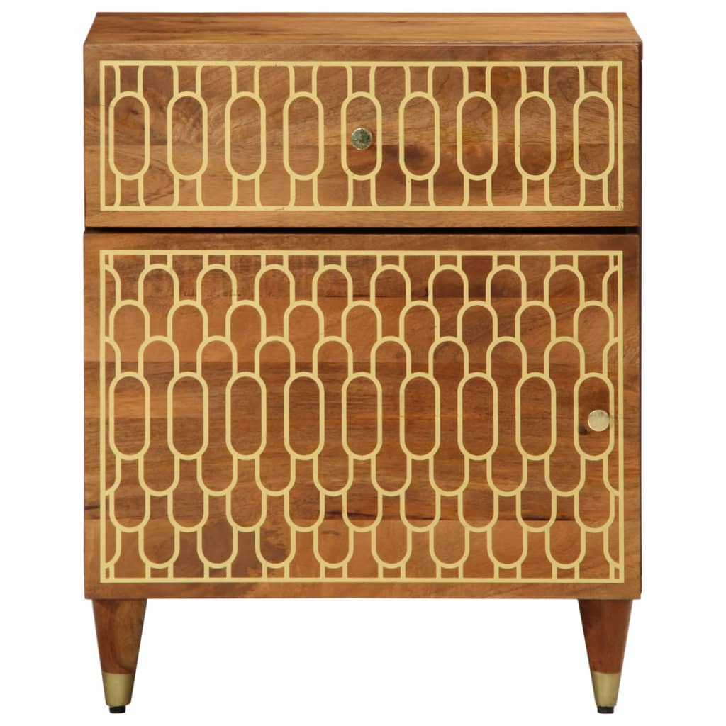 vidaXL Nachtkastje 50x33x60 cm massief mangohout