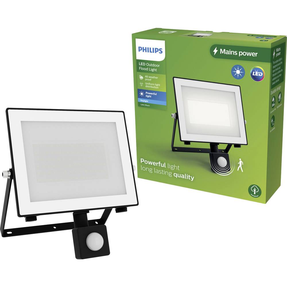Philips LED Lois 929004642701 LED-buitenschijnwerper met bewegingsmelder 50 W Koudwit