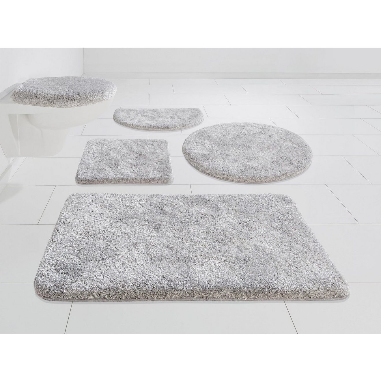 Grund Badmat Melos, badmat, badkamer tapijt, zeer zacht gemêleerde look, zeer zachte pool, melange-effect, made in europe