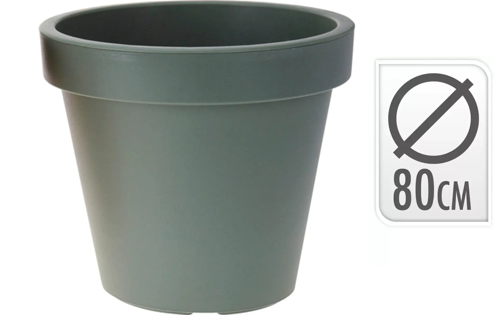 Koopman BLOEMPOT GROEN VITA ROND DIA 80CM