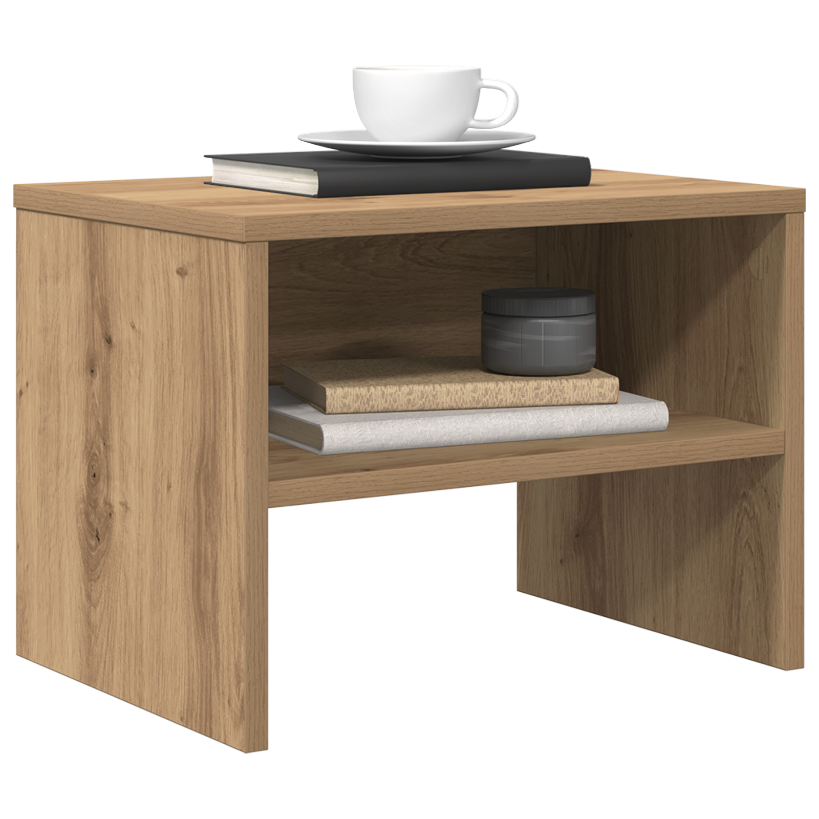 vidaXL Nachtkastje 2 pcs artisanaal eikenkleurig 40 x 30 x 30 cm