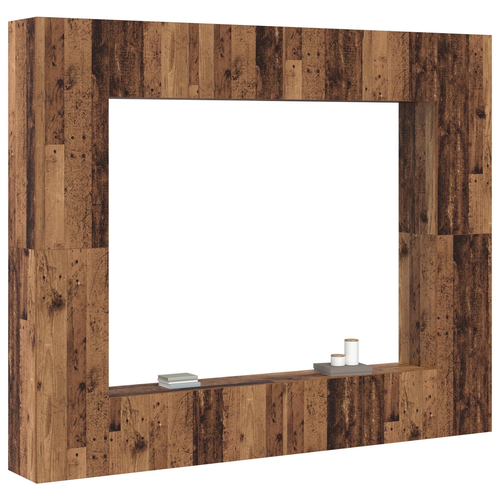 vidaXL Tv-meubelset met opslag met de deur 8 pcs Bruin 221 x 30 x 180 cm