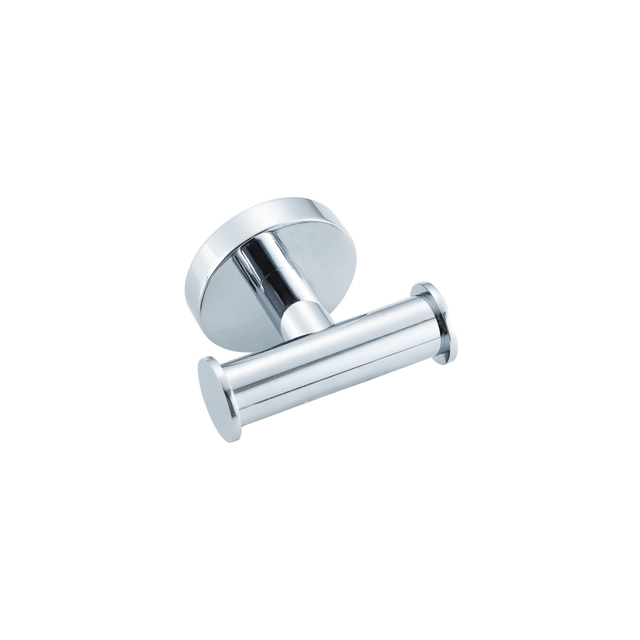 Fortifura Calvi Handdoekhaak - rond - dubbel - chroom Double_Towelhook_CHR