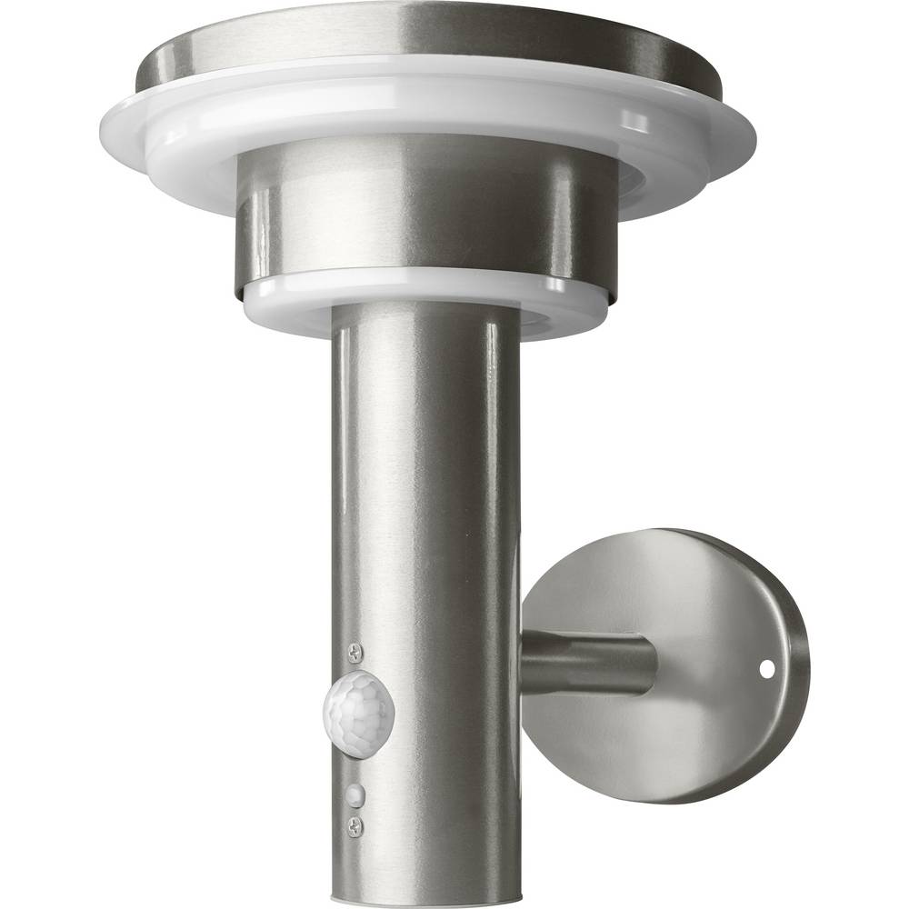 OSRAM HOMELIGHTING ENDURA Style Solar Wall Sensor Double Circle 6W Stainless Steel 4099854455384 LED-buitenlamp (wand)