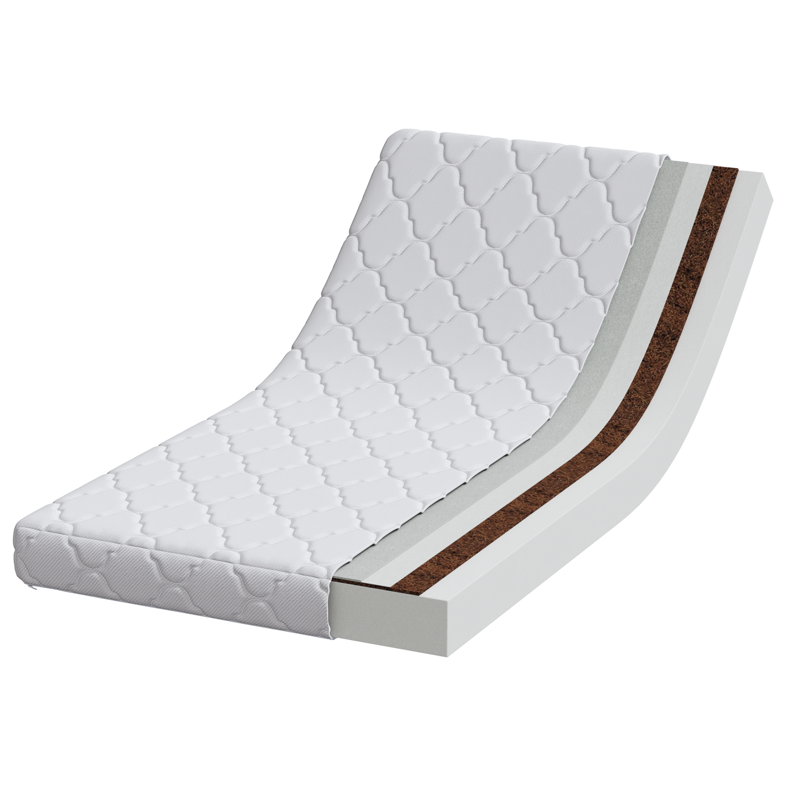 vidaXL Matrassen Wit 120 x 60 cm 100% polyester stof
