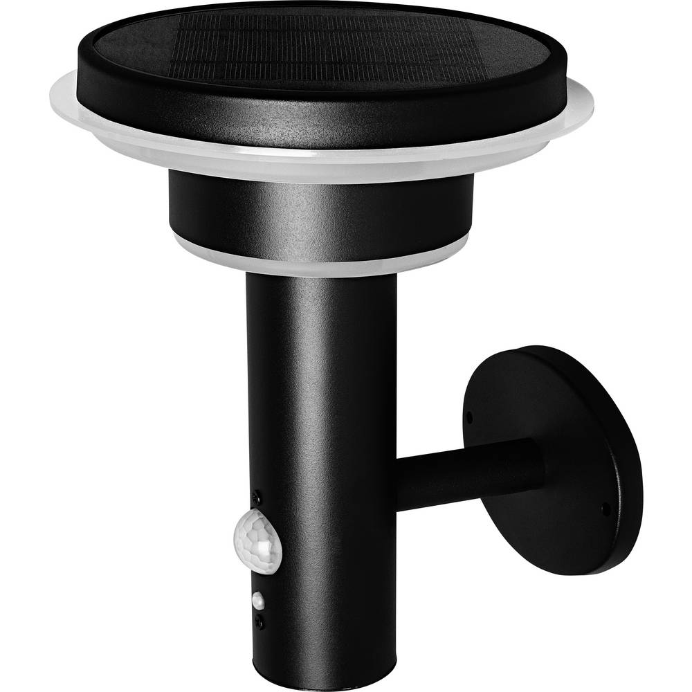 OSRAM HOMELIGHTING ENDURA Style Solar Wall Sensor Double Circle 6W Black 4099854455506 LED-buitenlamp (wand)