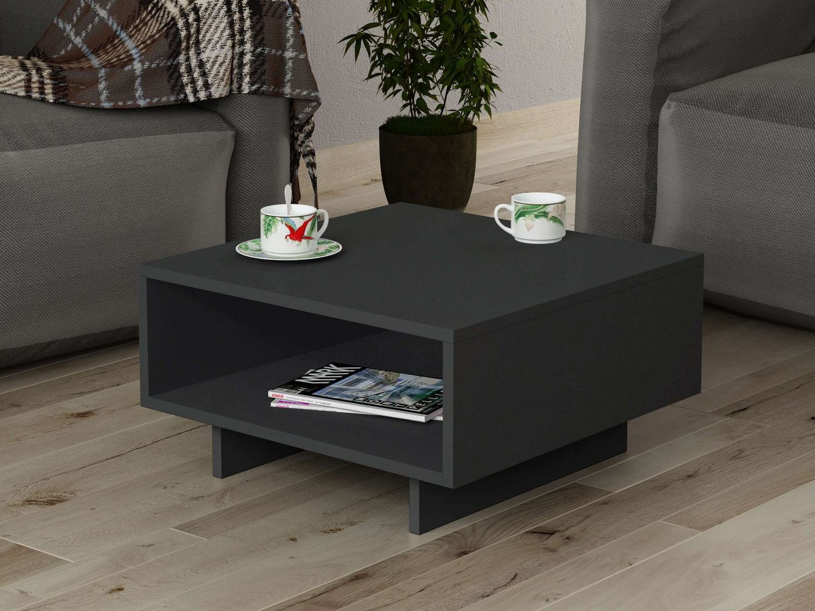 Mobistoxx Salontafel QUETAL 60 cm antraciet