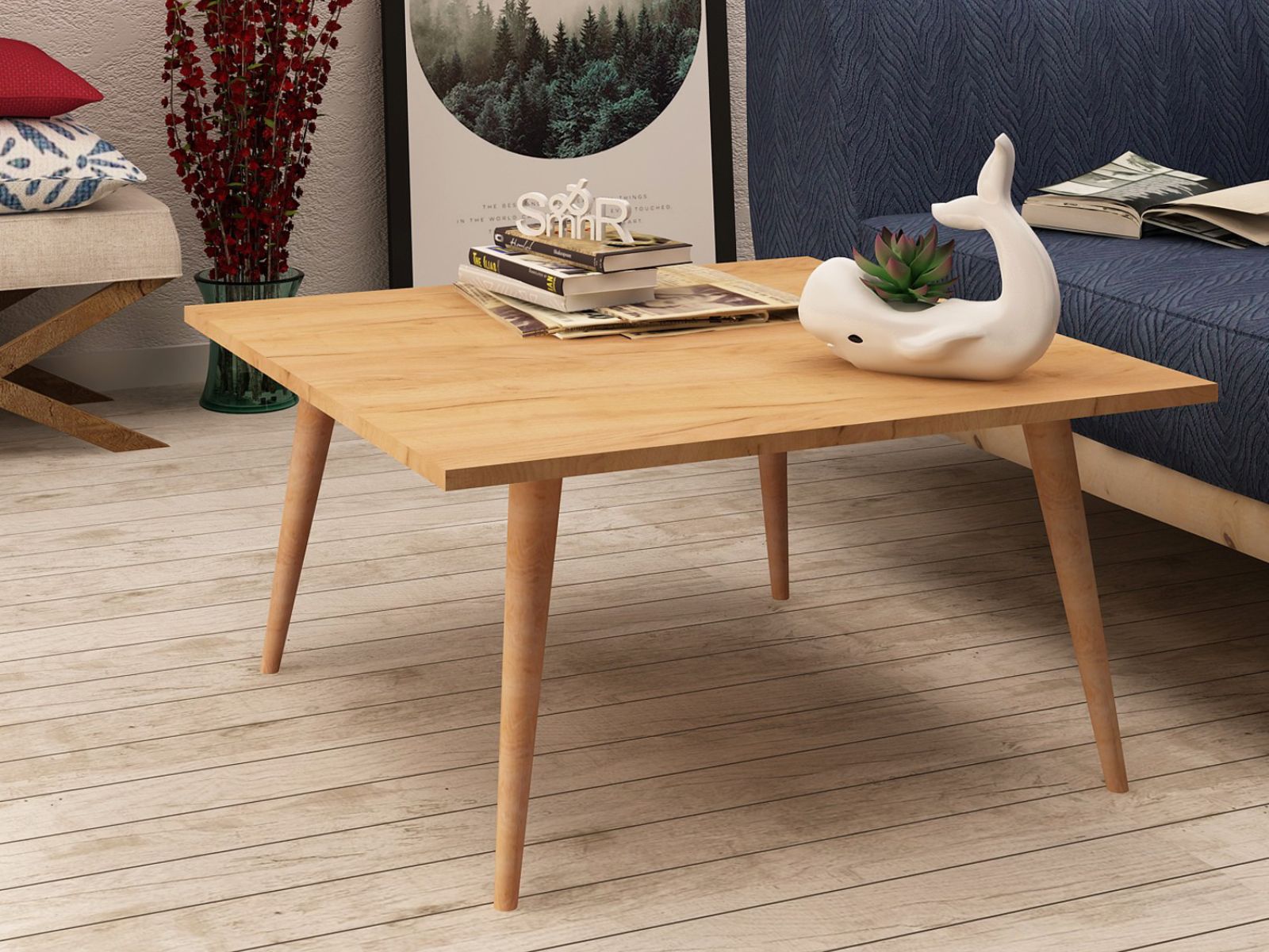 Mobistoxx Salontafel LIVAI 80 cm eik