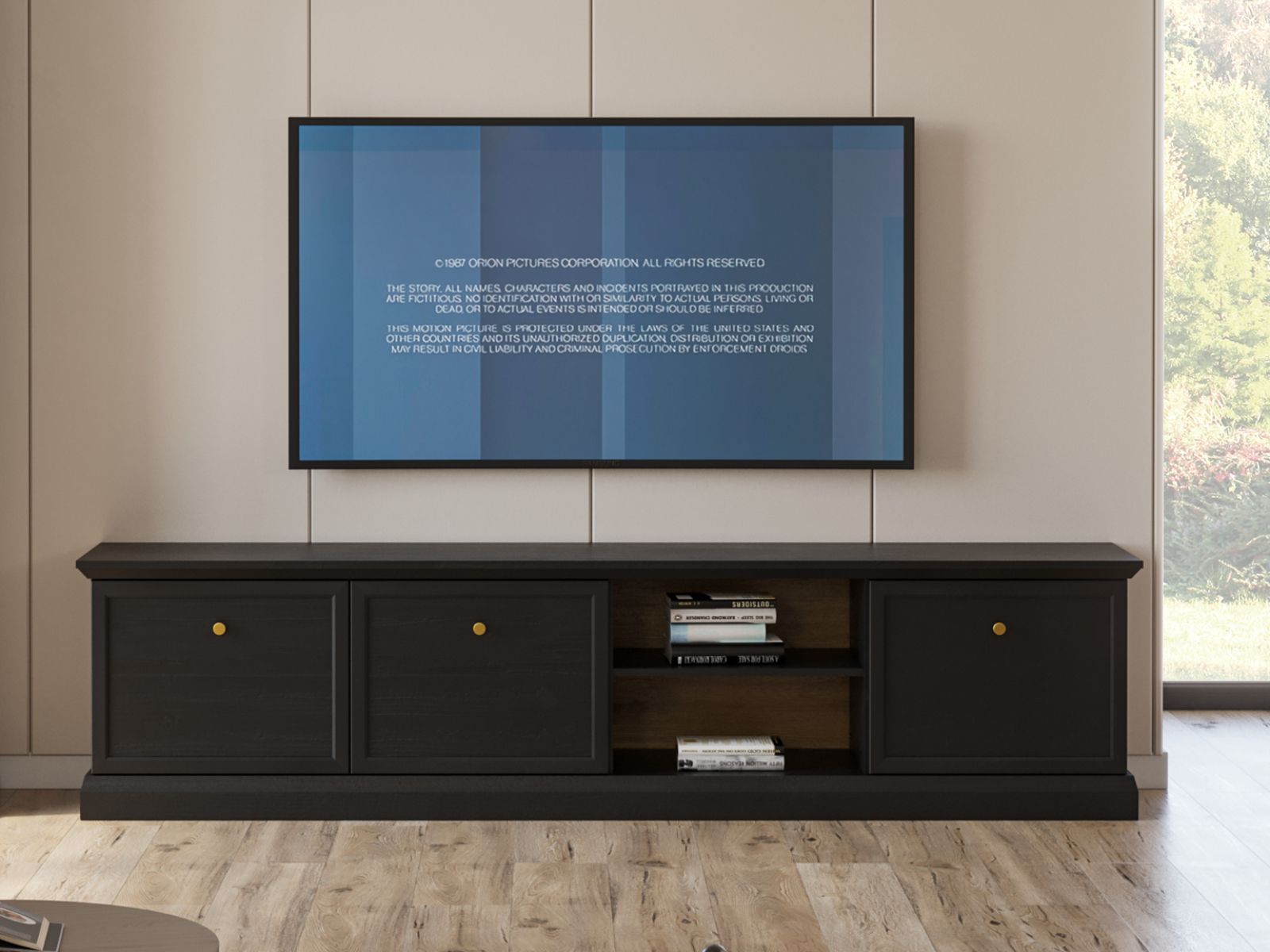 Mobistoxx Tv-meubel LUMPA 200 cm grafiet