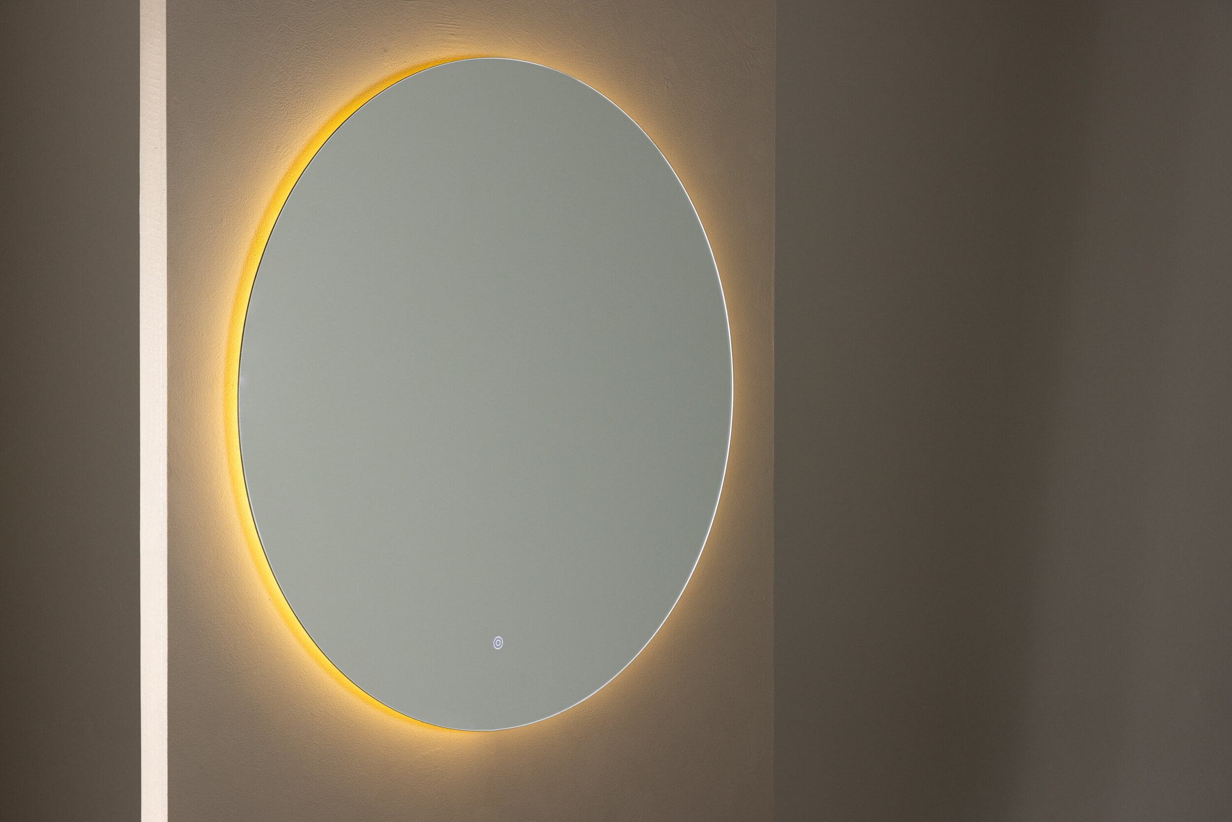 Nohr Ronde Spiegel Rashel Met LED-verlichting, 100cm - Zilver