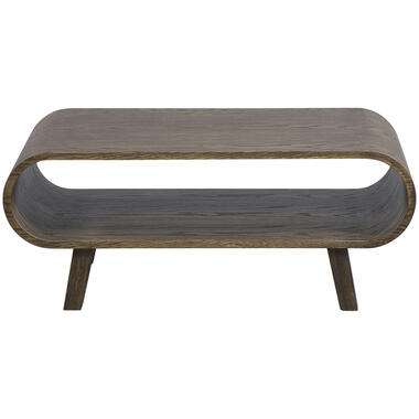 Leen Bakker Salontafel Matteo - walnoot - 37x90x55 cm