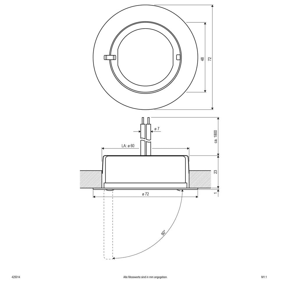 EVN 425014 425014 Inbouwlamp Halogeen G4 20 W Chroom