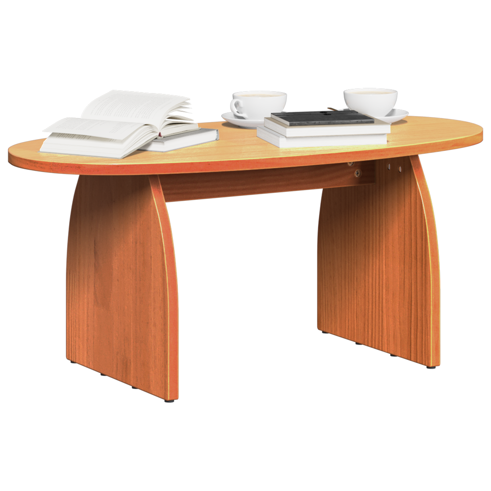 vidaXL Salontafel Wasbruin 80 x 40 x 35 cm Massief grenenhout