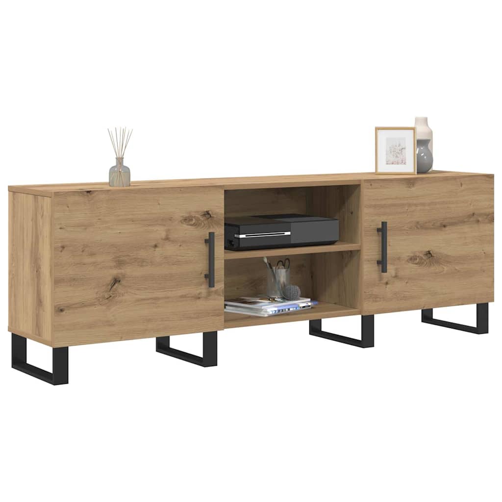 vidaXL TV-kast met plank met opslag met de deur 150 x 30 x 50 cm Bewerkt hout