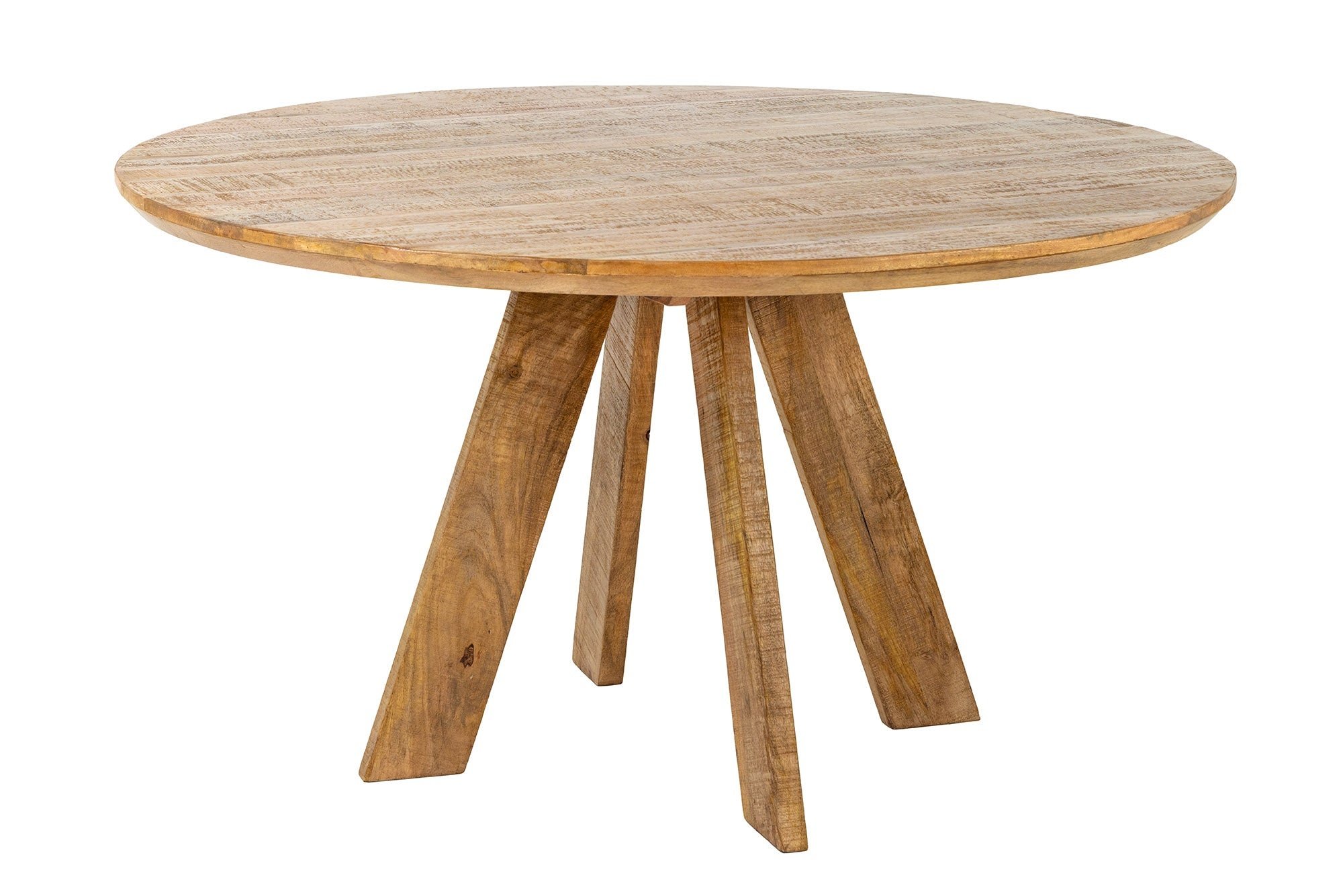 Invicta Interior Eettafel ART WOOD Ø 140cm rond mangohout naturel bruin - 45758