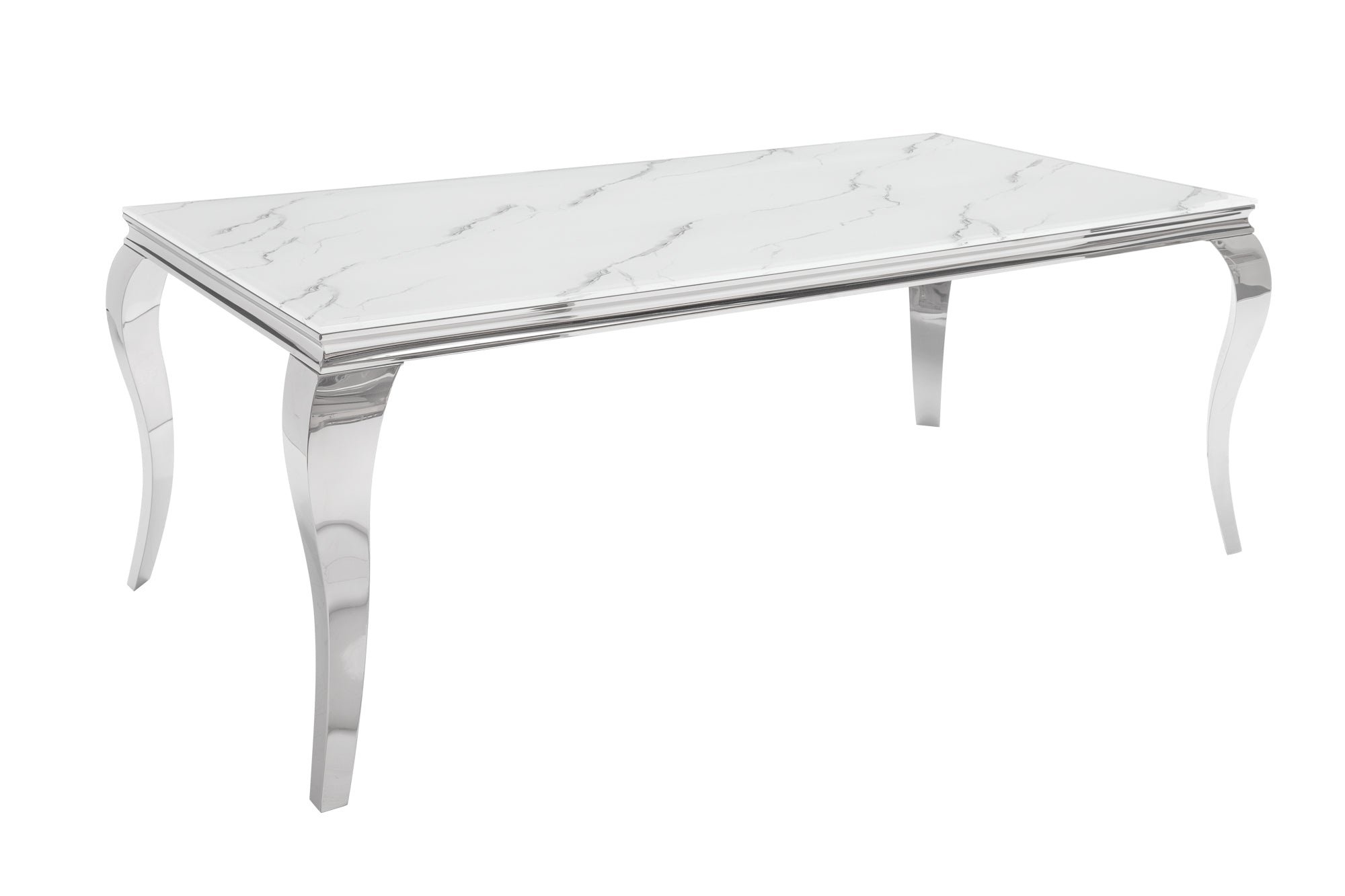 Invicta Interior Eettafel MODERN BAROCK 180cm marmerlook gehard glas - 39995